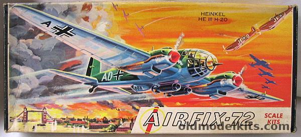 Airfix 1/72 Heinkel He-111 H-20 Craftmaster Issue, 3-98 plastic model kit